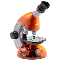 Мікроскоп дитячій SIGETA MIXI 40x-640x Orange з адаптером для смартфона та набором для дослідів (65913)
