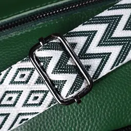 Сумка Vintage 22857 з натуральної шкіри 21х14х8 см Зелена - мініатюра 11