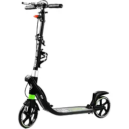 Самокат Best Scooter складаний 64х16х93-103 см Чорно-зелений 000231309