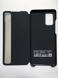 Оригінальний чохол-книжка S-View Clear View Cover EF-ZG985CBEGRU для Samsung Galaxy S20 Plus 5G Чорний - мініатюра 3
