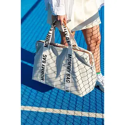 Сумка Childhome Mommy bag Signature - Canvas White, біла (CWMBBSCOW) - мініатюра 20