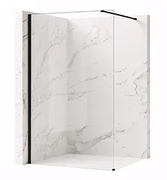 Душова стінка Rea Flexi 70x195 transparent black KPL-K99168