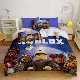 Постільна білизна 3D полуторна з мікросатину Roblox №2 31425 150х215 см 50х70 см
