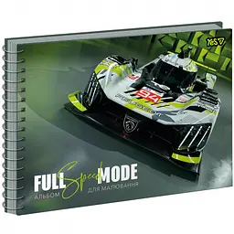 Альбом для малювання Yes Full mode Green А4 30 аркушів з перфорацією 3 шт. (130623)