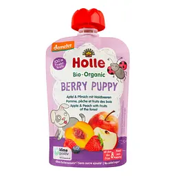 Пюре Holle Berry Puppy, з яблуком, персиком та лісовими ягодами, 100 г - мініатюра 2
