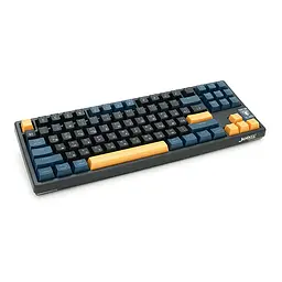 Клавіатура механічна USB JEDEL WKL-102, довжина кабелю 170см , RGB підсвічування, (Eng/Укр/Рус), (385х160х50 мм), Black/Blue, 88к, Q10 - мініатюра 3