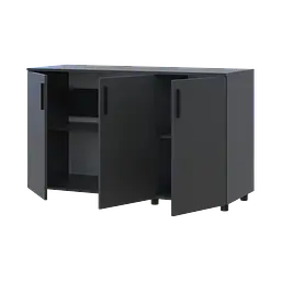 Комод Doros Торн Антрацит 3 ДСП 135х51.6х80 (41510173) - мініатюра 2