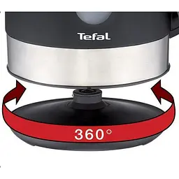 Електрочайник Tefal Snow KO330830 чорний 1.7 л (KO330830) - мініатюра 5