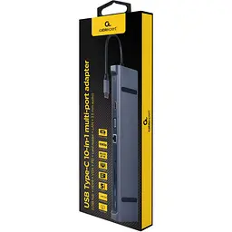 USB-Хаб Cablexpert A-CM-COMBO10-01 USB Type-C 10-в-1 (A-CM-COMBO10-01) - мініатюра 2
