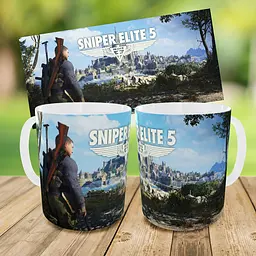 Набір: дитяча сумка-бананка+кружка Sniper Elite5 32х15см, бананка для хлопчика через плече на подарунок (00885) - мініатюра 3
