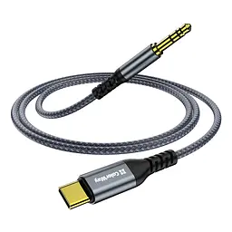 Кабель мультимедійний USB-C to 3.5mm M 1.2m gray ColorWay (CW-CBPDJ071-G) - мініатюра 3