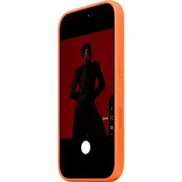 Чохол Silicone Case with Button, Animation & MagSafe для Apple iPhone 17 Orange AAA [172566] - мініатюра 4