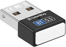 Адаптер Bluetooth v5.3 USB, чорний Colorway - мініатюра 1