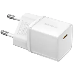 Мережевий зарядний пристрій Baseus GaN5S Fast Charger 1Type-C 30W EU P10162504213-00 White - мініатюра 4