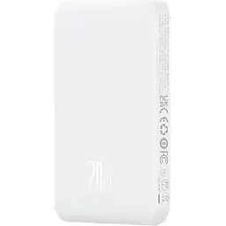 Портативна батарея Baseus Magnetic Mini Wireless Fast Charge 5000 mAh 20W P10022107223-00 White - мініатюра 2