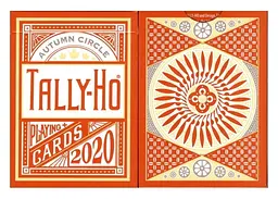Карти гральні United States Playing Card Company Tally-Ho Autumn Circle Back (THACB) - мініатюра 2