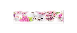 Кухонний фартух Квіткові букети наклейка ПВХ троянди солодощі Рожевий 65х250 см Happy Pocket Z180560 - мініатюра 7