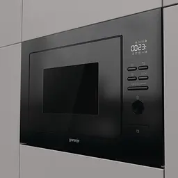 Мікрохвильова піч Gorenje вбудовувана 25л 900Вт гриль дисплей чорний - мініатюра 3