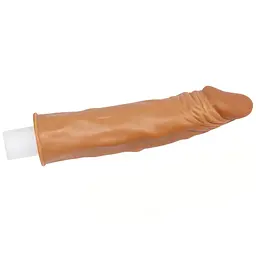 Реалістична подовжуюча насадка Lovetoy Pleasure X-Tender Penis Sleeve Brown Add 2, +5 см (коричневий) - мініатюра 2