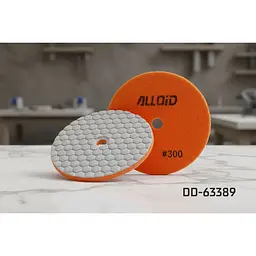 Круг алмазний Alloid Building Tools Hexagon шліфувальний на липучці 100 мм зерно 300 (DD-63389) - мініатюра 7