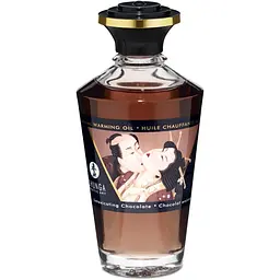 Зігрівальна масажна олія Shunga Aphrodisiac Warming Oil шоколад, 100 мл - мініатюра 2