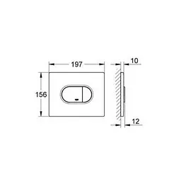 Клавіша змиву Grohe ARENA COSMOPOLITAN, Хром 38858000 - мініатюра 2