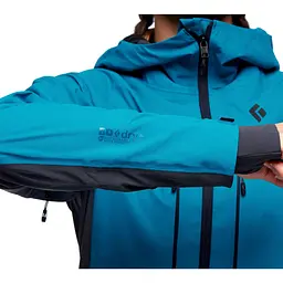 Жіноча куртка Black Diamond Dawn Patrol Hybrid Shell XS Бірюзовий - мініатюра 7