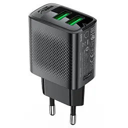 Сетевое зарядное устройство для ACEFAST A86 12W (USB-A+USB-A) dual port charger черный