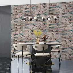 Панель стінова Sticker Wall 700х770х3мм Мармур кольоровий SW-00001897 - мініатюра 5