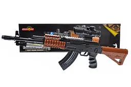 Іграшковий автомат AK47 світлові та звукові ефекти 827B р.46,5х3,5х18см