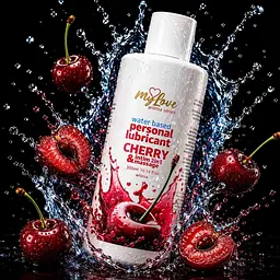 Лубрикант MyLove Aroma Series IntimMassage 2in1 Cherry, 300 мл - мініатюра 2