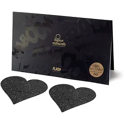 Прикраса на соски Bijoux Indiscrets - Flash Heart Black