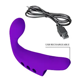 Вібратор на палець Pretty Love Fingering Vibrator Gorgon 9.3 см фіолетовий - мініатюра 10