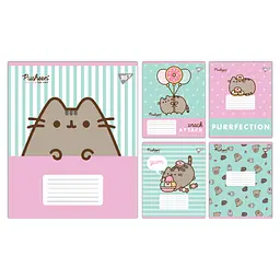 Набір зошитів шкільних YES А5/12 лінія Pusheen Candy 25 шт (767598)
