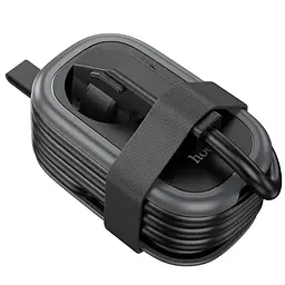 Мережевий подовжувач Hoco NS7 Sharp USB-C/USB-A Чорний - мініатюра 5