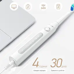 Набір електрична зубна щітка Fairywill D7 + іригатор Fairywill F5020E White - мініатюра 3