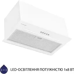 Витяжка вбудована Minola HBI 5664 WH Glass 1000 LED Line - мініатюра 3