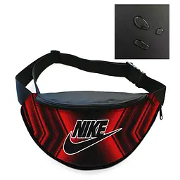 Сумка-бананка Nike чоловіча/жіноча спортивна 32×16 см з розширювачем поясна сумка або сумка через плече (3738)