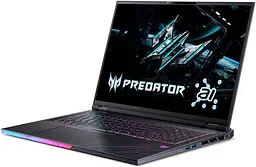 Ноутбук Acer 18 Predator Helios 18 PH18-73 WQUXGA IPS/U9-275HX/64GB/2TB/RTX 5090 24GB/Linux/Black (NH.QVXEU.003) - мініатюра 2