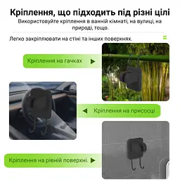 Портативний кемпінговий душ з акумулятором на 6000 mAh Зелений (00251) - мініатюра 6