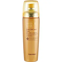 Тонер для обличчя Tony Moly Intense Care Gold 24K Snail Toner, з муцином равлика та золотом, 140 мл