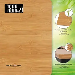 Підлогові ваги Profi Care PC-PW 3103 Bamboo - мініатюра 9