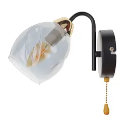 Бра Brille LK-718W/1 E14 BK+FG - мініатюра 6