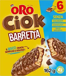 Батончики Oro Saiwa Ciok Barretta 6 шт, 162 г - мініатюра 4