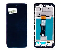 Дисплей Motorola XT2159 Moto E40/XT2158-6 Moto E30 чорний + рамка