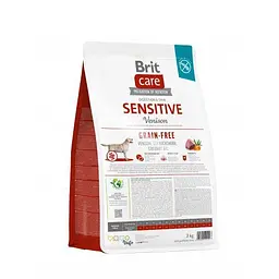 Сухий корм Brit Care Dog Grain-free Sensitive для собак з чутливим травленням, беззерновий з олениною, 3 кг - мініатюра 3