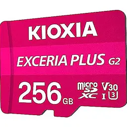 Карта пам'яті Kioxia microSDXC Exceria Plus G2 256GB Class 10 UHS-I U3 V30 (LMPL2M256GG2) [163976] - мініатюра 2