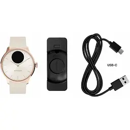 Смарт-годинник Withings ScanWatch Light 37 mm White/Gold (XNAHWA11) - мініатюра 2