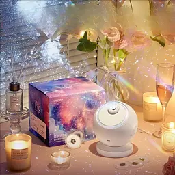 Проектор-нічник Meteor E25 with Bluetooth + 6 discs 2400 mAh White - мініатюра 4