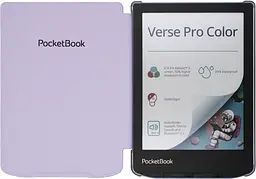 Обкладинка PocketBook 6", Verse(PB619/629/634), Shell Transparent Light cover, фіолетова - мініатюра 4